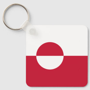 Grönlands flagga nyckelring