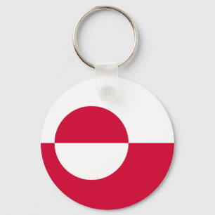 Grönlands flagga nyckelring