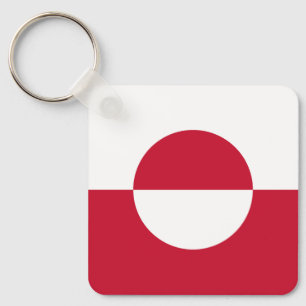 Grönlands flagga nyckelring