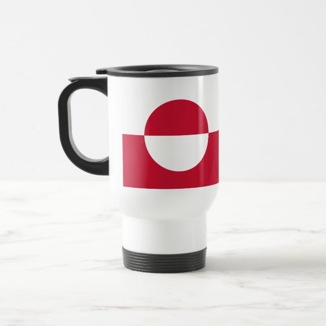 Grönlands flagga resemugg (Vänster)