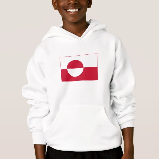 Grönlands flagga t shirt (Framsida)