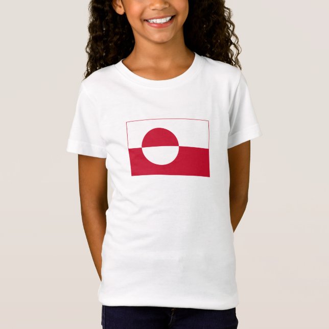 Grönlands flagga t shirt (Framsida)