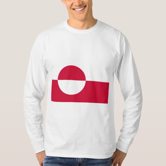Grönlands flagga t shirt (Framsida)