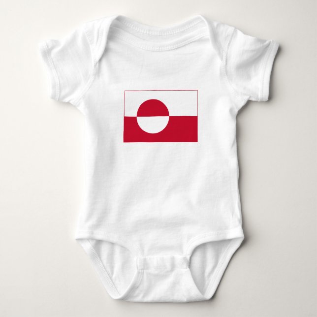 Grönlands flagga t shirt (Framsida)