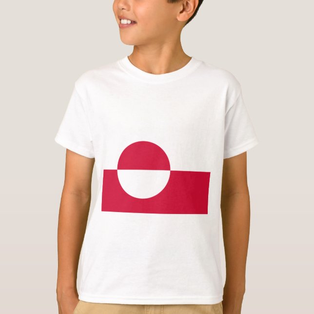 Grönlands flagga t shirt (Framsida)