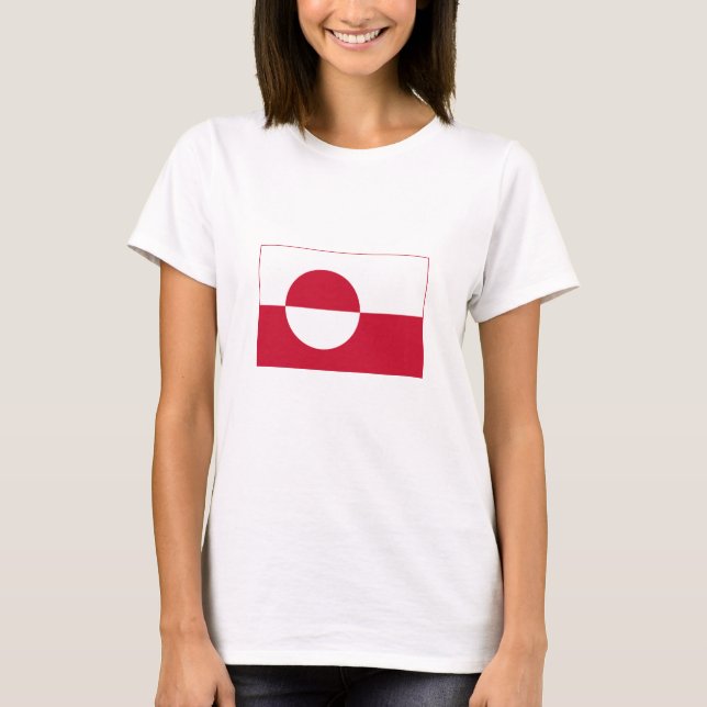 Grönlands flagga t shirt (Framsida)