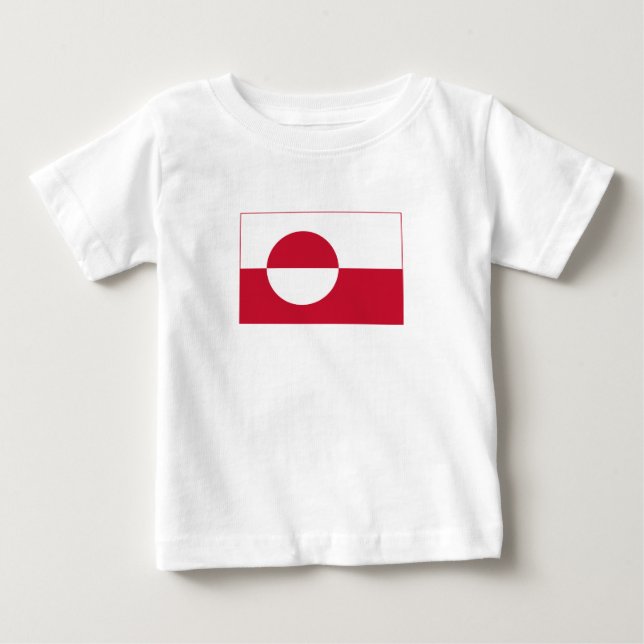 Grönlands flagga t shirt (Framsida)