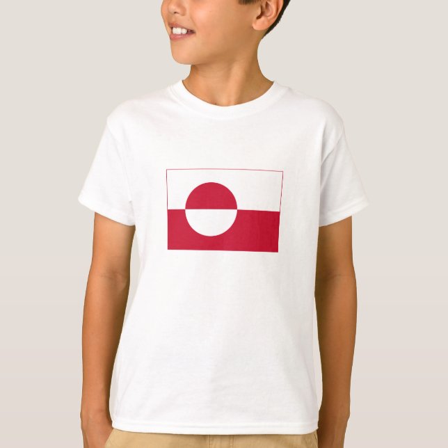 Grönlands flagga t shirt (Framsida)