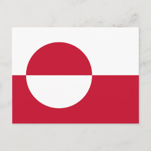 Grönlands flagga vykort