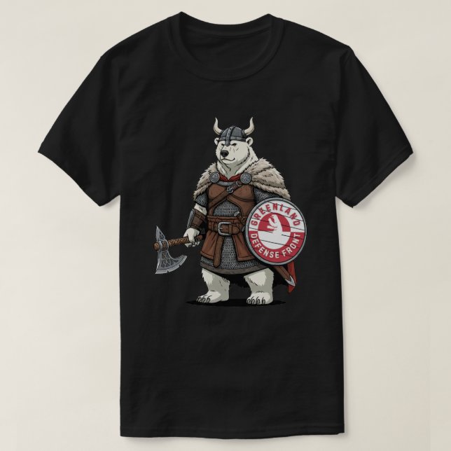 Grönlands försvarsfront t shirt (Design framsida)