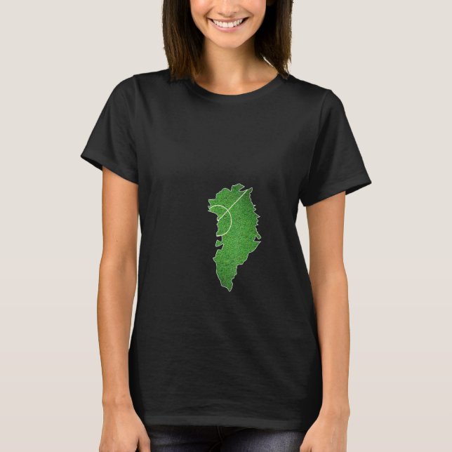 Grönlands fotbollsplan t shirt (Framsida)