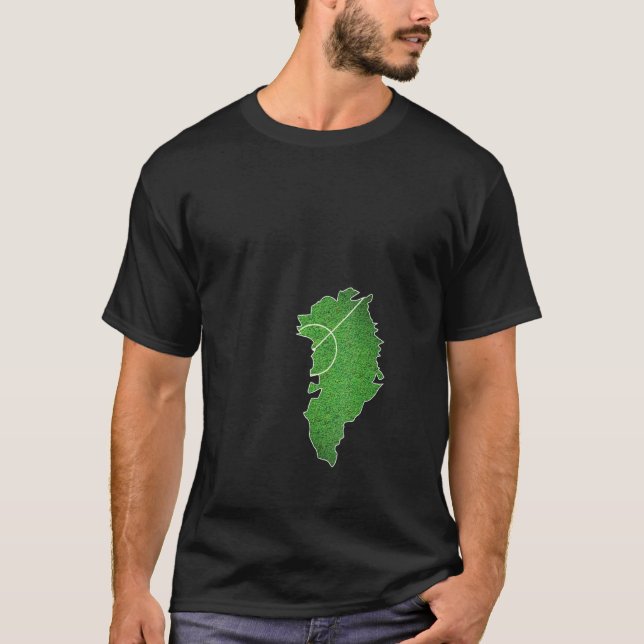 Grönlands fotbollsplan t shirt (Framsida)