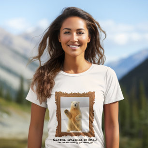 Grönlands globala uppvärmning Spara Polarna Björn T Shirt