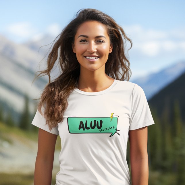 Grönlands Hej Aluu Greenlander Grönland T Shirt (Skapare uppladdad)