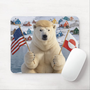 Grönlands isbjörn med Trump frisyr Musmatta