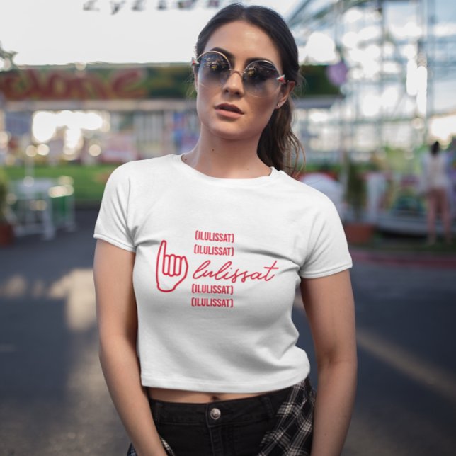 Grönlands teckenspråk I för Ilulissat T Shirt (Skapare uppladdad)