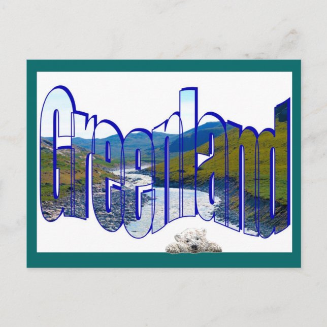 Grönlands topp i världen vykort (Framsida)