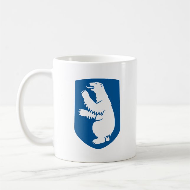 Grönlands vapen land symbol emblem flagga den kaffemugg (Vänster)