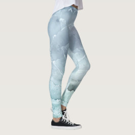 Grönländska Igloo Ice Blocks Mönster Design Leggings