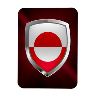 Grönlandsmetaliskt emblem magnet