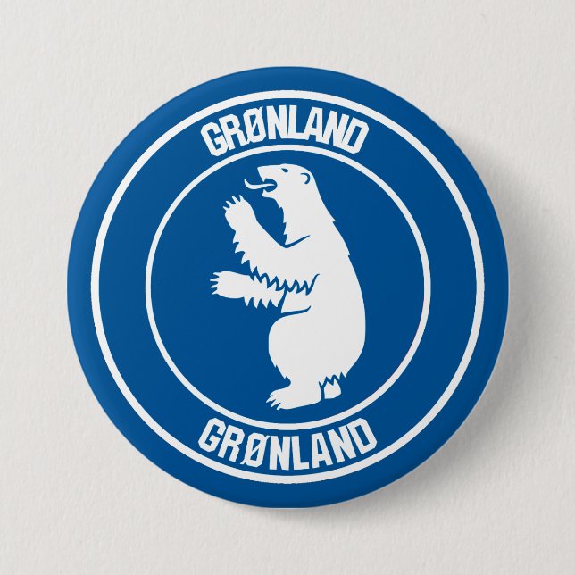 Grönlandsrundans emblem knapp (Framsida)