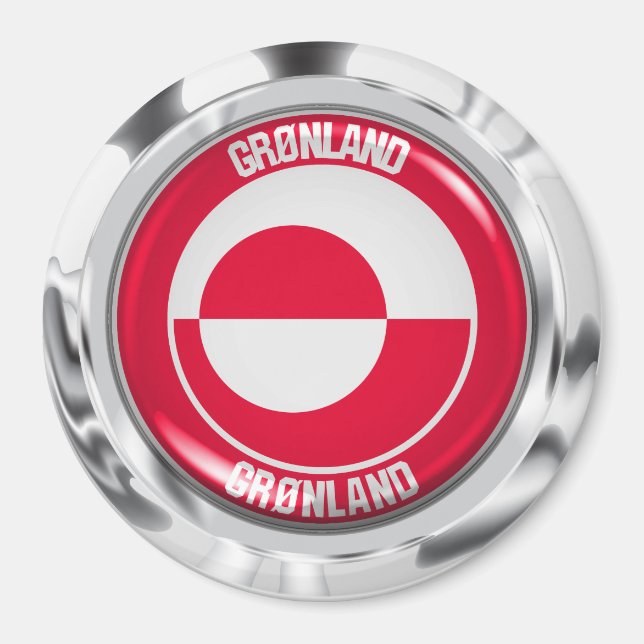 Grönlandsrundans emblem magnet (Framsidan)