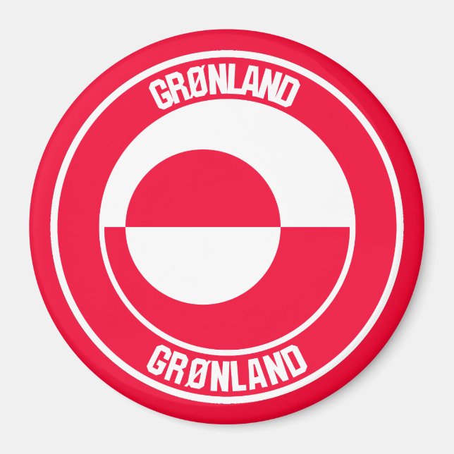 Grönlandsrundans emblem magnet (Framsidan)