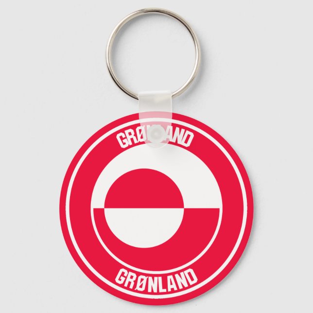 Grönlandsrundans emblem nyckelring (Framsida)