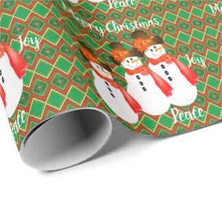GrönOch röd Presentpapper