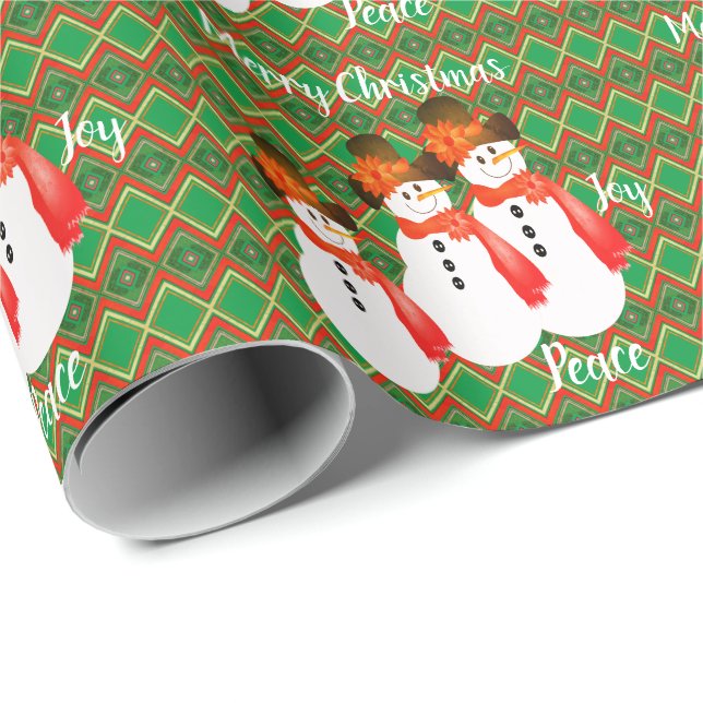 GrönOch röd Presentpapper (Rullad Hörn)