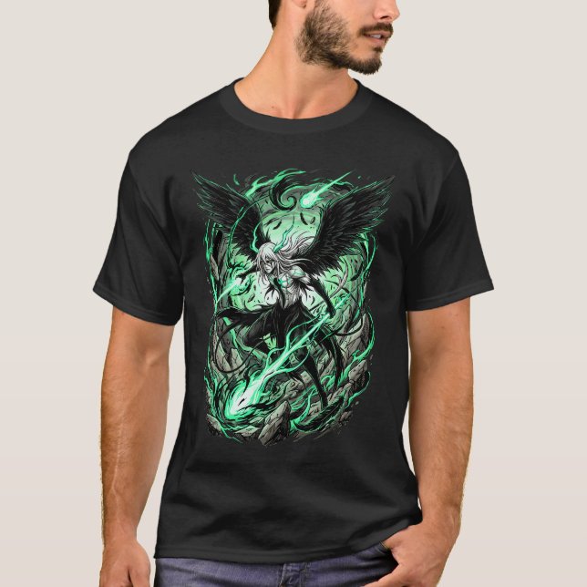 Grönögd blek Espada Cuarta Arrancar Resurrectio T Shirt (Framsida)