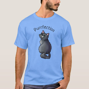 Grönögd katt t shirt