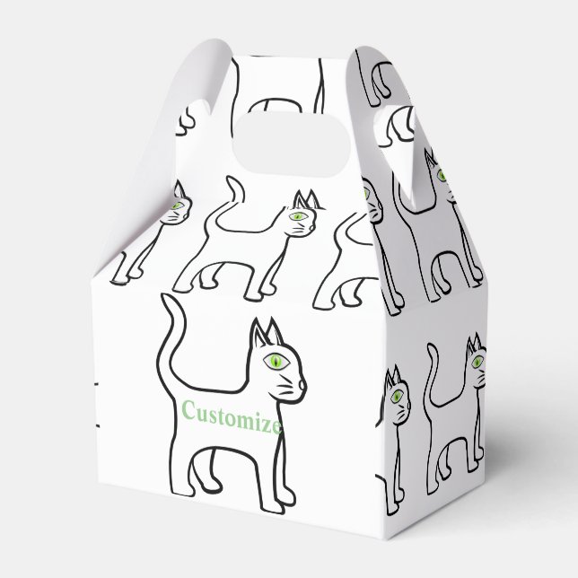 Grönögd katt Thunder_Cove Presentaskar (Framsidan Sidan)