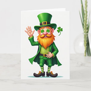 Grönrandig Leprechaun Turkort Kort