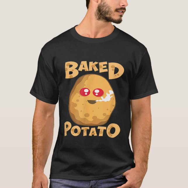 Grönsak  Bakat Potatis Pothead  Gård T Shirt (Framsida)