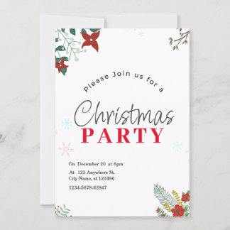 Grönsak julfestlig julfest inbjudan