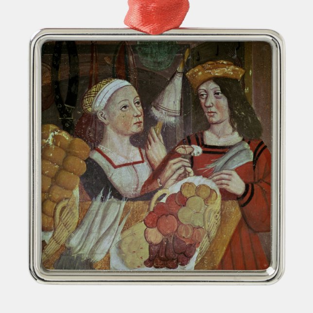 Grönsaken marknadsför julgransprydnad metall (Framsidan)