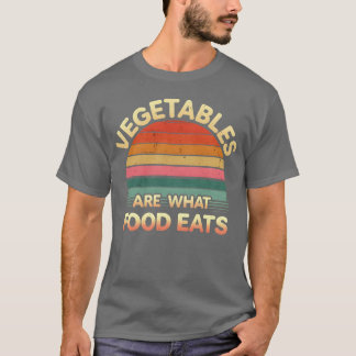 Grönsaker är vad mat äter pojke t shirt