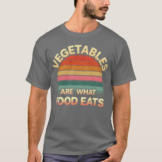 Grönsaker är vad mat äter pojke t shirt (Framsida)