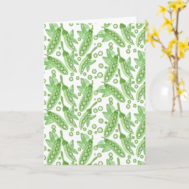 Grönsaker ärter kort (Gul blomma)