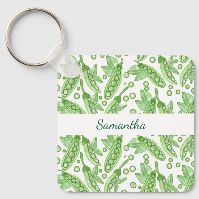 Grönsaker ärter nyckelring (Framsida)