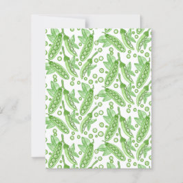 Grönsaker ärter vykort