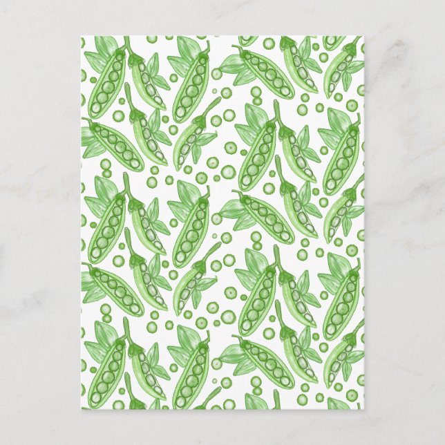 Grönsaker ärter vykort (Framsida)