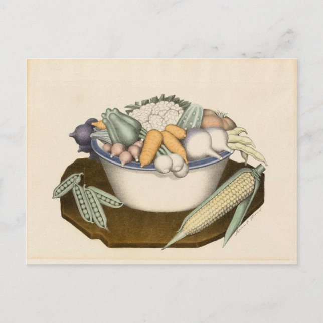 Grönsaker av Grant Wood Vykort (Framsida)