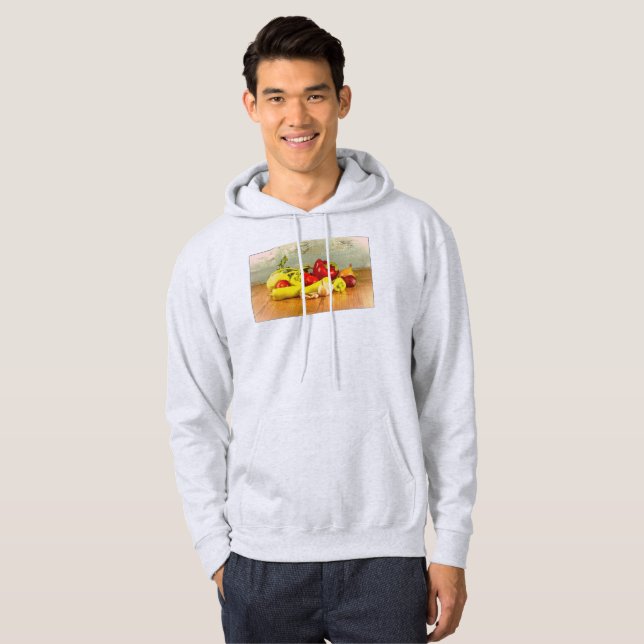 "Grönsaker" Cute Photo. Köp nu Hoodie (Hel framsida)