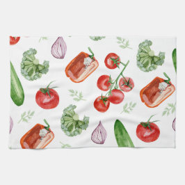 Grönsaker för färskvarumarknaden kökshandduk