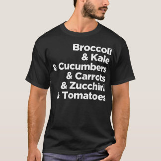Grönsaker för vegetarianer och veganer t shirt