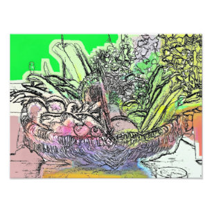 GRÖNSAKER FOTOTRYCK