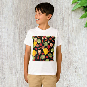 Grönsaker Mönster T Shirt