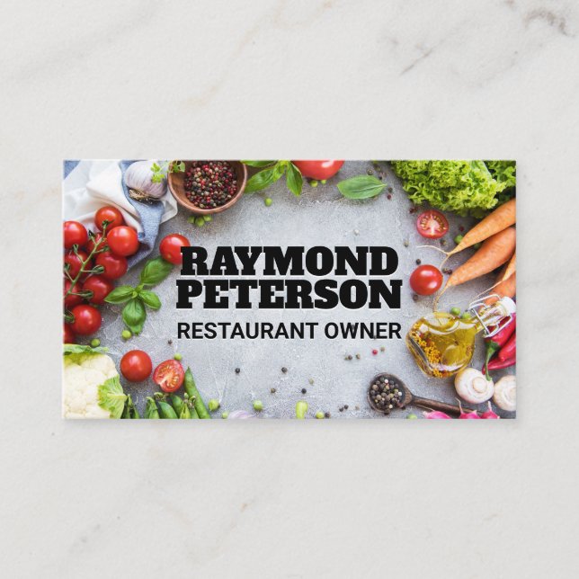 Grönsaker och kryddor | Kulturingredienser Visitkort (Framsida)